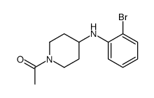 1-[4-(2-bromoanilino)piperidin-1-yl]ethanone结构式
