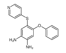 4-phenoxy-5-pyridin-4-ylsulfanylbenzene-1,2-diamine Structure