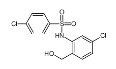 4-chloro-N-[5-chloro-2-(hydroxymethyl)phenyl]benzenesulfonamide结构式