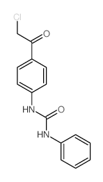 1-[4-(2-chloroacetyl)phenyl]-3-phenyl-urea Structure