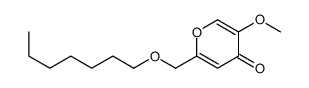 2-(heptoxymethyl)-5-methoxypyran-4-one Structure