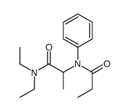 N,N-diethyl-2-(N-propanoylanilino)propanamide结构式