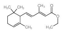 ethyl (2E,4E)-3-methyl-5-(2,6,6-trimethyl-1-cyclohex-2-enyl)penta-2,4-dienoate结构式