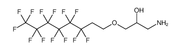 2-Propanol, 1-amino-3-[(3,3,4,4,5,5,6,6,7,7,8,8,8-tridecafluorooctyl)oxy] Structure