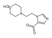 4-[2-(5-nitro-1H-imidazole-1-yl)ethyl]morpholine monohydrochloride结构式