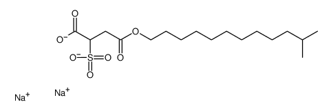 disodium 4-(11-methyldodecyl) 2-sulphonatosuccinate Structure