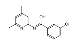 3-chloro-N-(4,6-dimethyl-2-pyridiny)benzamide结构式