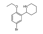 Piperidine, 2-(5-bromo-2-ethoxyphenyl)-结构式