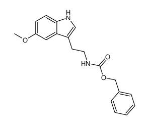 N-[2-(5-methoxy-1H-indol-3-yl)ethyl]benzyloxycarboxamide Structure