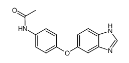 5(6)-(4-acetamidophenoxy)benzimidazole结构式