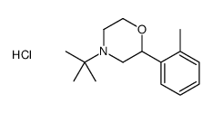4-tert-butyl-2-(2-methylphenyl)morpholine,hydrochloride Structure