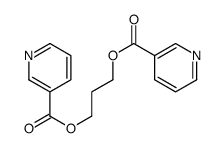 3-(pyridine-3-carbonyloxy)propyl pyridine-3-carboxylate结构式