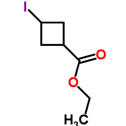 Ethyl 3-iodocyclobutanecarboxylate结构式