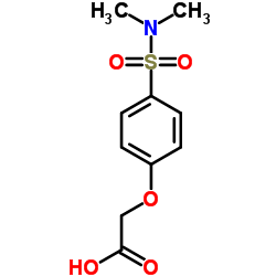 [4-(Dimethylsulfamoyl)phenoxy]acetic acid结构式