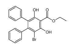 4-Brom-5.6-diphenyl-resorcin-carbonsaeure-(2)-aethylester结构式