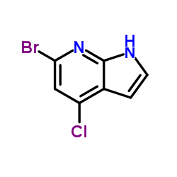 6-Bromo-4-chloro-1H-pyrrolo[2,3-b]pyridine Structure