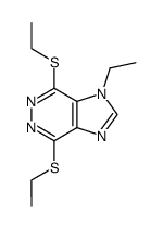 1-ethyl-4,7-bis-ethylmercapto-1H-imidazo[4,5-d]pyridazine Structure