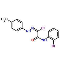 2-Chloro-N-(2-chlorophenyl)-2-[2-(4-methylphenyl)hydrazono]acetamide结构式
