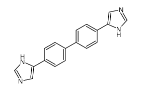 4,4'-di(1H-imidazol-4-yl)biphenyl结构式