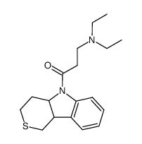5-(N,N-diethyl-β-alanyl)-1,3,4,4a,5,9b-hexahydro-thiopyrano[4,3-b]indole Structure