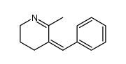 5-benzylidene-6-methyl-2,3,4,5-tetrahydro-pyridine结构式