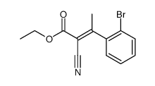 2-BUTENOIC ACID, 3-(2-BROMOPHENYL)-2-CYANO-, ETHYL ESTER结构式