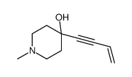 4-but-3-en-1-ynyl-1-methylpiperidin-4-ol结构式