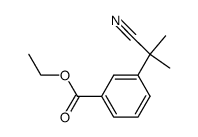 3-(1-cyano-1-methyl-ethyl)benzoic acid ethyl ester Structure