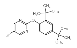 5-溴-2-(2,4-二叔丁基苯氧基)嘧啶结构式