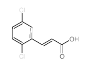 3-(2,5-二氯苯基)丙烯酸结构式