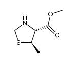 (+/-)-trans-5-methyl-thiazolidine-4-carboxylic acid methyl ester Structure