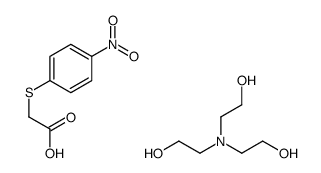 2-(4-nitrophenyl)sulfanylacetate,tris(2-hydroxyethyl)azanium Structure