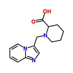 1-IMIDAZO[1,2-A]PYRIDIN-3-YLMETHYL-PIPERIDINE-2-CARBOXYLIC ACID Structure