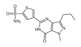 4-(1-methyl-7-oxo-3-propyl-4H-pyrazolo[4,3-d]pyrimidin-5-yl)thiophene-2-sulfonamide Structure