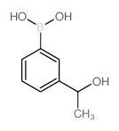 (3-(1-Hydroxyethyl)phenyl)boronic acid Structure