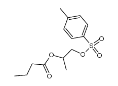 2-butanoyloxypropyl p-toluenesulfonate结构式