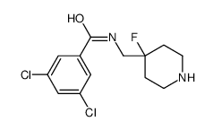 3,5-Dichloro-N-[(4-fluoro-4-piperidinyl)methyl]benzamide Structure