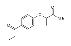 2-(4-propionylphenoxy)propanamide Structure