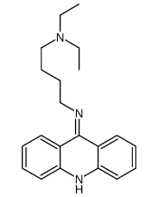 N-acridin-9-yl-N',N'-diethylbutane-1,4-diamine Structure