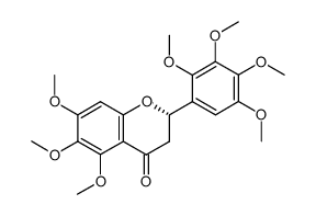 (2S)-5,6,7,2',3',4',5'-heptamethoxyflavanone结构式