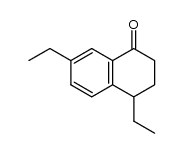 1.6-Diethyl-tetralon-(4) Structure