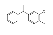 1-(2,4,5-trimethyl-3-chlorophenyl)-1-phenylethane结构式