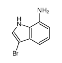 1H-Indol-7-amine, 3-bromo-结构式