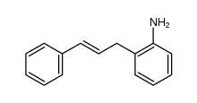 2-[(2E)-3-phenylprop-2-en-1-yl]aniline结构式