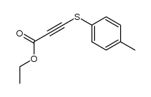 3-(p-tolylthio)propynoic acid ethyl ester结构式