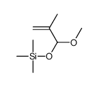 (1-methoxy-2-methylprop-2-enoxy)-trimethylsilane Structure