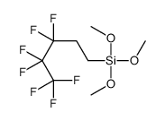 3,3,4,4,5,5,5-heptafluoropentyl(trimethoxy)silane Structure