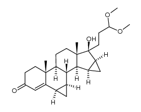 17α-(3,3-dimethoxypropyl)-6β,7β,15β,16β-dimethylen-androst-4-en17β-ol-3-one Structure