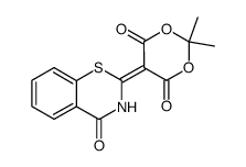 5-(4-Oxo-3H-1,3-benzothiazin-2-yliden)-2,2-dimethyl-1,3-dioxan-4,6-dion Structure