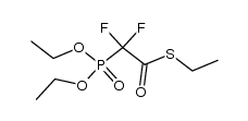 S-ethyl difluoro(diethoxyphosphinyl)thioacetate Structure